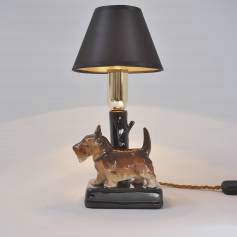 Beswick ceramic dog table lamp, Yorkshire Terrier, 1930`s ca English